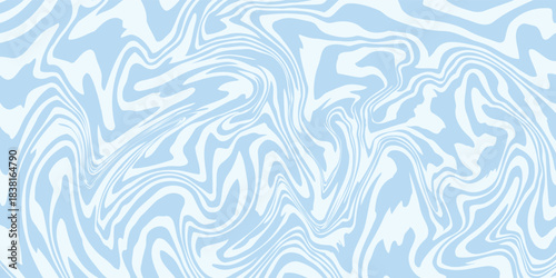 Abstract background seamless pattern with colorful waves. Trendy vector illustration in retro psychedelic style