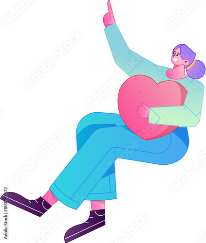 A relief illustration of a figure holding a caring hand, embodying the act of sharing affection.
