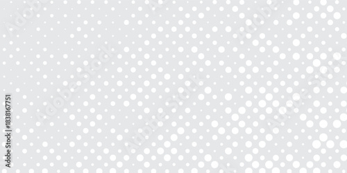 Abstract dot silver halftone gradient texture. Vanishing polka dot background. Repeating dots gradation modern abstract simple
