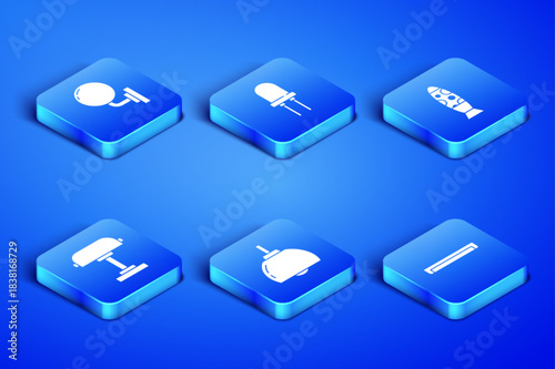 Set Fluorescent lamp, Wall sconce, Chandelier, Table, Light emitting diode and Floor icon. Vector