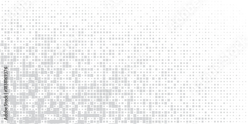 Modern halftone gradient texture. Vanishing polka dot background. Repeating dots gradation pattern abstract simple