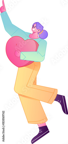 A relief illustration of a figure holding a caring hand, embodying the act of sharing affection.
