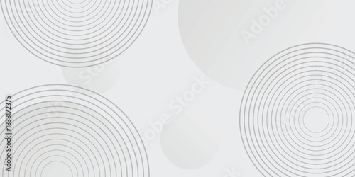 Abstract geometric background with soft white and gray gradient for high tech graphic business background. Template illustration design, web background, wallpaper, desktop, bubbles.