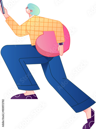 A relief illustration of a figure holding a caring hand, embodying the act of sharing affection.
