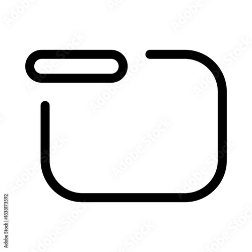 Folder icon - minimal outline