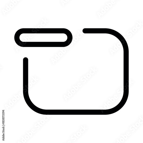 Folder icon - minimal outline