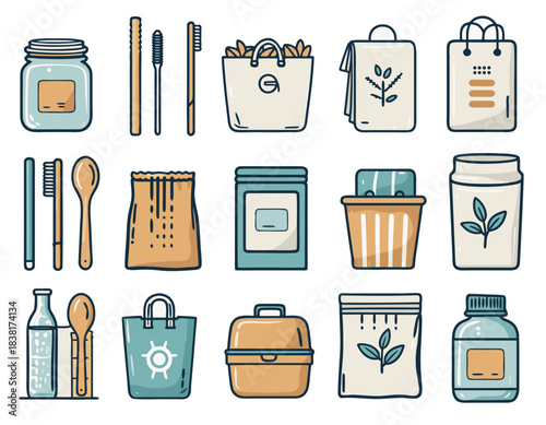set of household appliances icons
