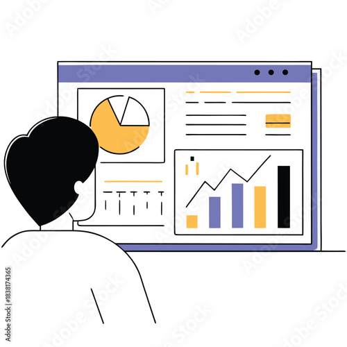  Data Analytics Dashboard Illustration