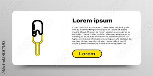 Line Ice cream icon isolated on white background. Sweet symbol. Colorful outline concept. Vector