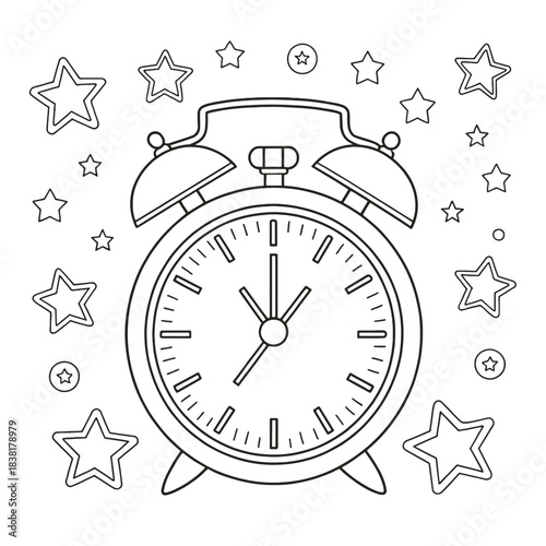 alarm clock vector illustration