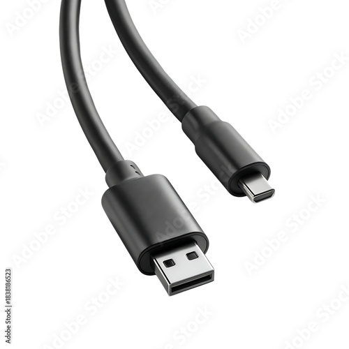 Usb-a to usb-c cable for fast data transfer and charging modern devices