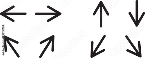 Green .black street signs. Direction wayfinding arrows, post sign isolated realistic vector illustration set. Arrow icon set cursor arrow
