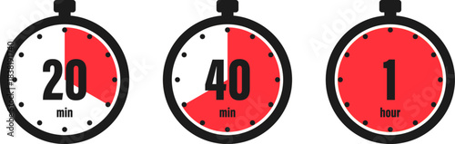 Seconds counter, stopwatch. Timer. Countdown symbol