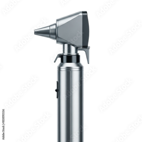 Otoscope on transparent background for medical examination purposes
