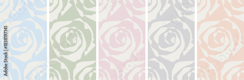 Seamless floral pattern in trendy powdered pastels color of the year 2006. Pastel floral rose seamless pattern for elegant wedding invitations, romantic stationery and soft feminine background. Vector