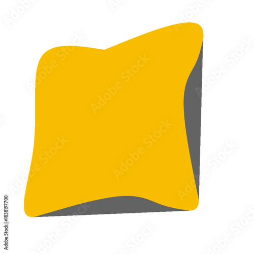 vector illustration of a yellow 