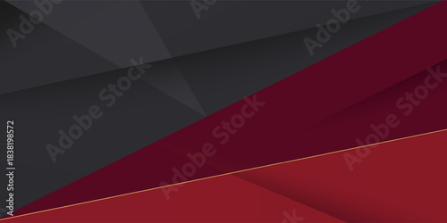 Futuristic abstract dark red and gray background. Overlap on dark color geometric pattern design. Modern overlap papercut background illustration. Eps10 vector