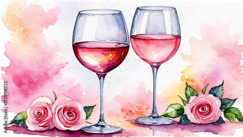 A charming and intimate motif conveying the warmth and elegance of a special celebration or a romantic toast