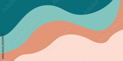 Modern colorful abstract background with dynamic wavy shapes, Minimal wavy background. Vector illustration