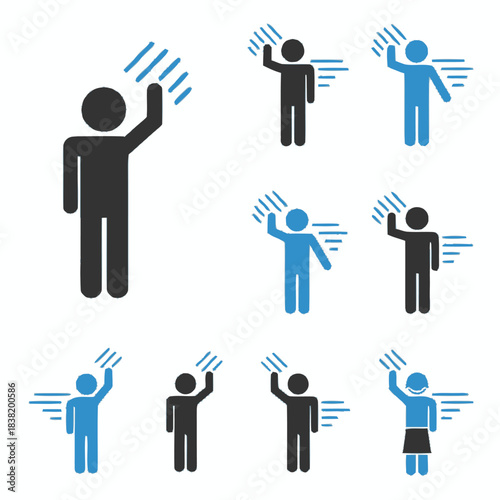 Leader Communication Signal Icon Concept