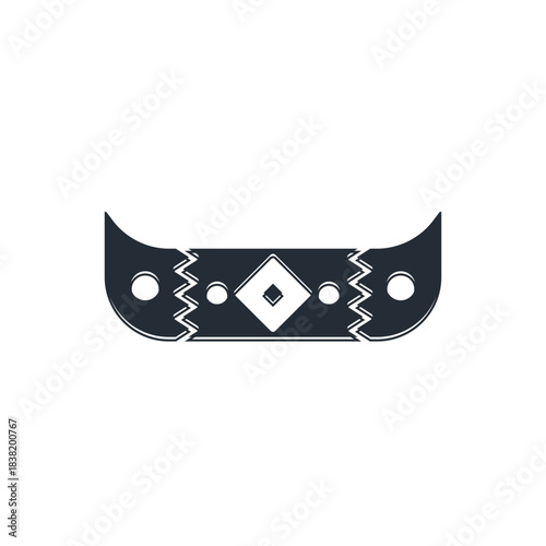 Black Kayak and paddle icon isolated on white background. Kayak and canoe for fishing and tourism. Outdoor activities. Vector