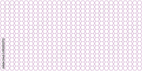 Seamless geometric pale purple hexagon pattern background texture for design.