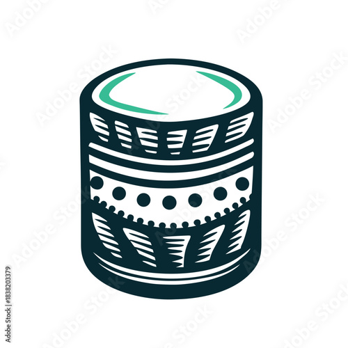 Abstract Geometric Pattern Vector Illustration Design