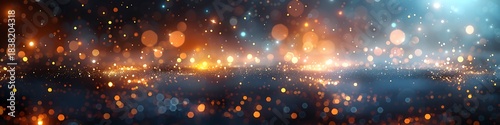 Panoramic Galaxy Stars and Nebulae Stunning Celestial Background