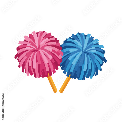 Colorful Pom Poms for Cheerleading Events