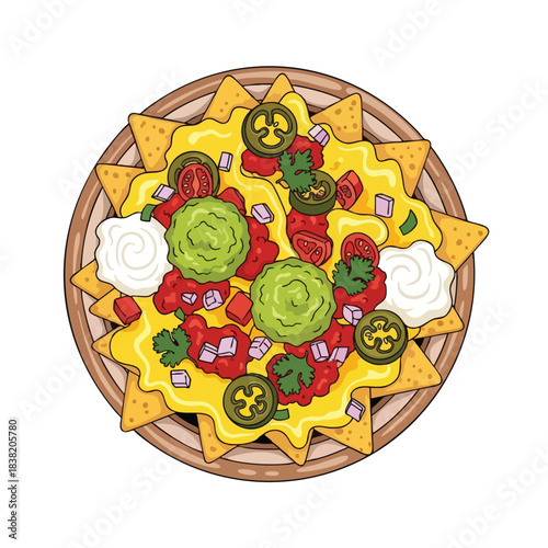 Delicious Nachos with Cheese and Jalapenos