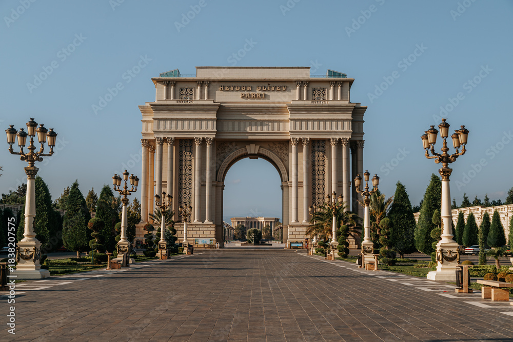 Fototapeta premium The largest park in the Caucasus, located in the city of Ganja, Azerbaijan