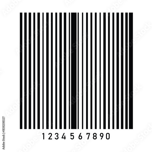  Simple barcode icon, barcode scratched vector illustration , barcode icon for selling, shopping etc. Eps 10