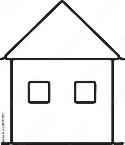 house icon isolated on white