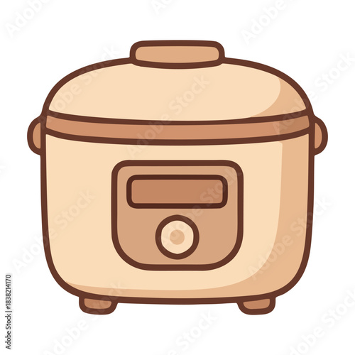 Cute Rice Cooker Icon for Home Kitchen Use