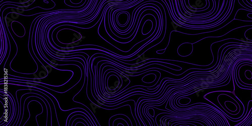 Abstract flowing lines create a mesmerizing purple pattern on a dark background