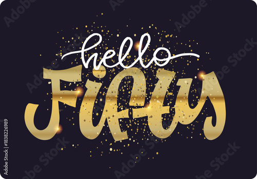 Birthday label. Cute hand drawn doodle lettering quote. Lettering for t-shirt design, mug print, bag print, clothes fashion. 100% hand drawn vector image.
