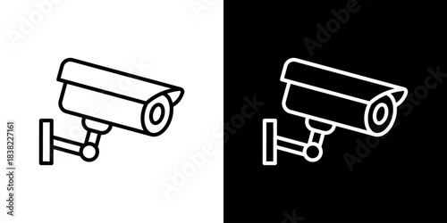 Surveillance Icons. Fresh Line Design Built For Creative Flexibility In Light And Dark Versions. 