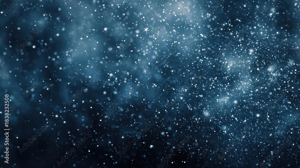 Fototapeta premium Dark Blue Starry Night Sky Abstract Background