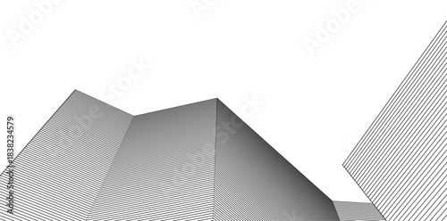 ​​abstract architecture 3d illustration background	
