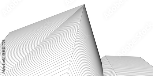 ​​abstract architecture 3d illustration background	
