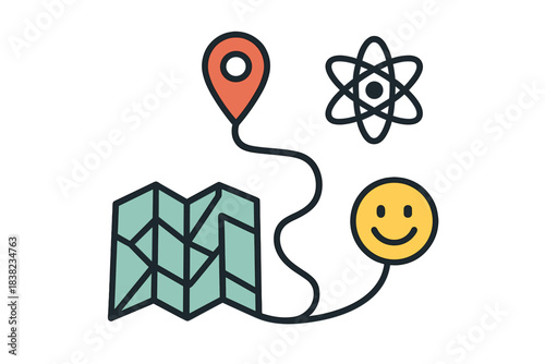 Conceptual path linking location, scientific breakthrough, and positive user feedback