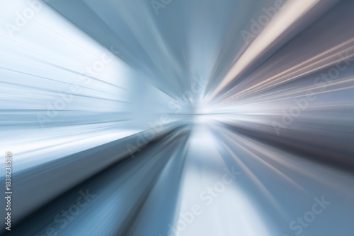 Blurry image of a white wall with a blue stripe