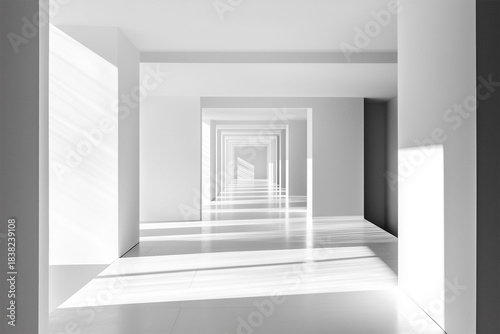 empty big white house