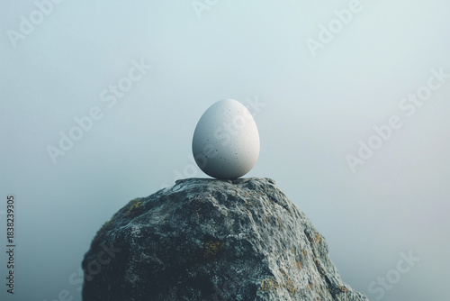 egg on the rocks