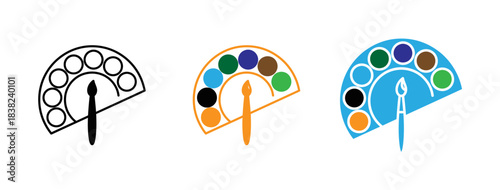 Three stages of a growing tree from seedling to mature form illustration