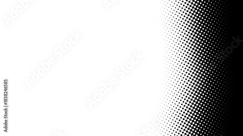 Transition mask in halftone style, dots, squares. 4k video