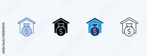 Assets Multiple Icon Illustration Vector
