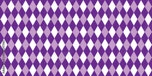 Mardi Gras banner with Mardi Gras Seamless Pattern. Vector illustration, streamers confetti