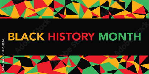 Black History Month. African American History. Celebrated annual. In February in United States and Canada. In October in Great Britain. Poster, card, banner, background. Vector illustration	