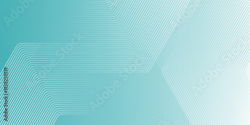 Green and white gradient abstract background with modern hexagonal line design. Simple background concept for covers, brochures, certificates, presentations.  EPS. 2